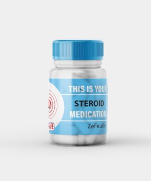 Steroid medication label