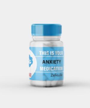 Anxiety medication label