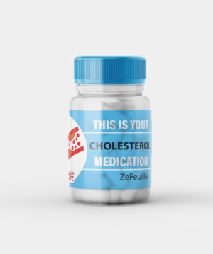 Cholesterol medication label