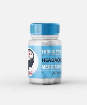 Headache medication label