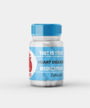 Heart disease medication label