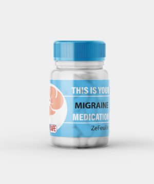 Migraine medication label