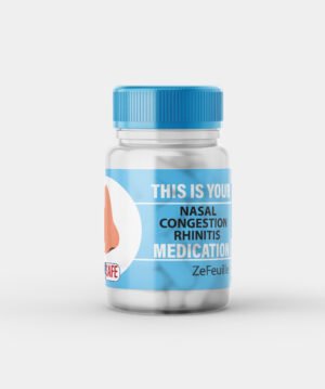 Nasal congestion rhinitis medication label