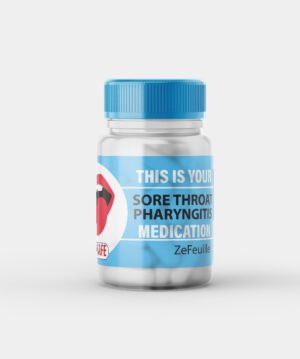 Sore throat pharyngitis medication label