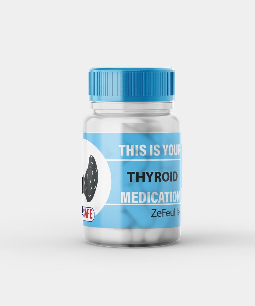 Thyroid medication label